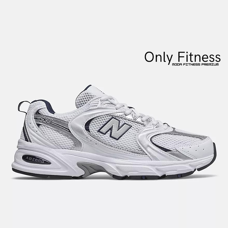 NB 530 BRANCO com ÍNDIGO NATURAL(Unisex)