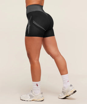 Shorts sem costura Lisana Silver Black Coleção Setembro 2025 -30%