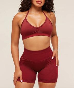 Shorts sem costura Lisana Carmine RED Coleção Setembro 2025 -30%